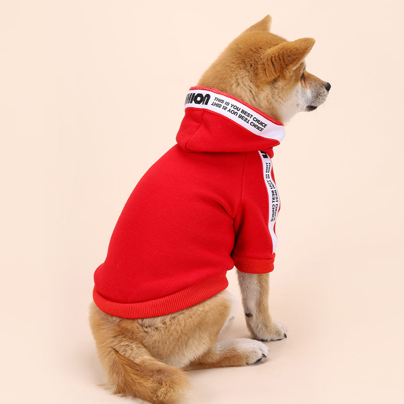 KFX-2812605 Stylish Cotton Sweater for Small and Medium Dogs - Black and Red Options Available