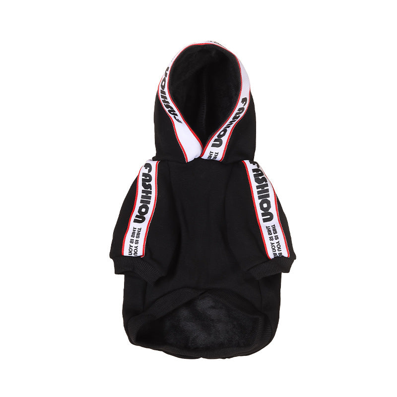 KFX-2812605 Stylish Cotton Sweater for Small and Medium Dogs - Black and Red Options Available
