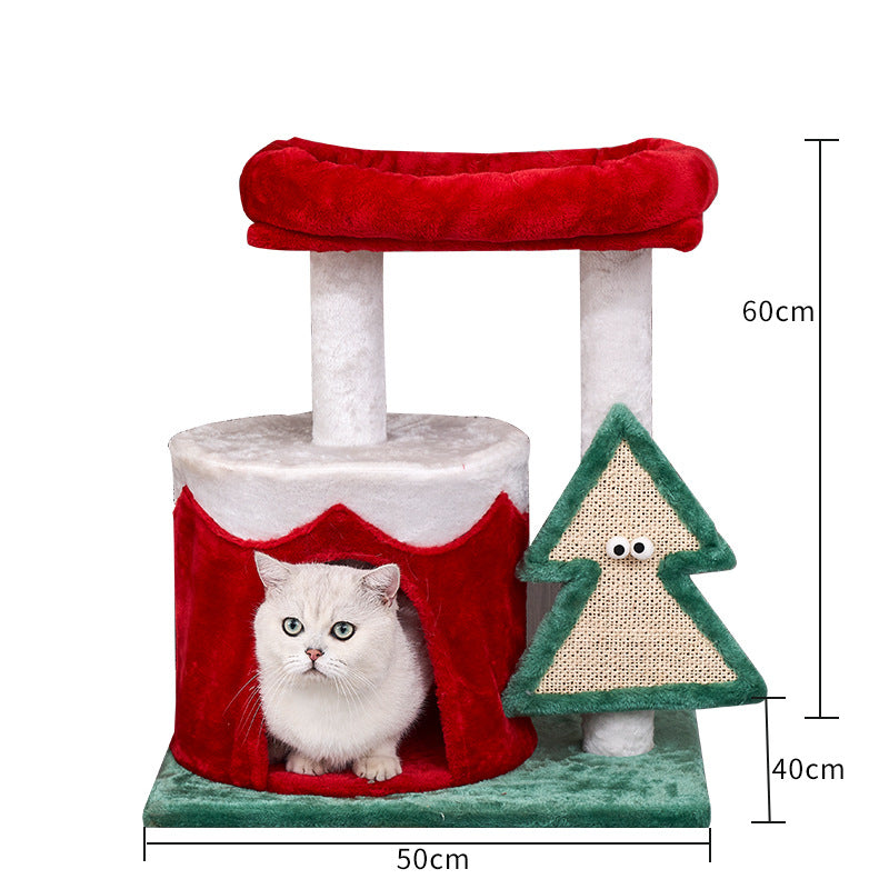 KFX-2814781 Integrated Cat Scratching Toy in Festive Colors with Density Plate Design
