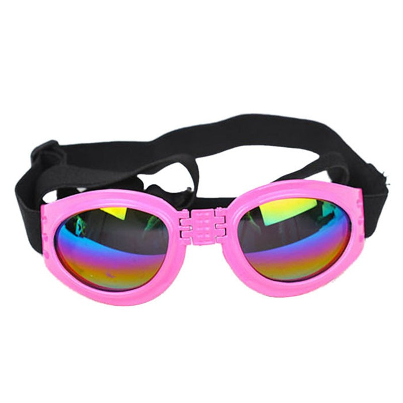 KFX-2814909 Stylish Pet Sunglasses for Dogs Over 12 kg - UV Protection & Adjustable Fit