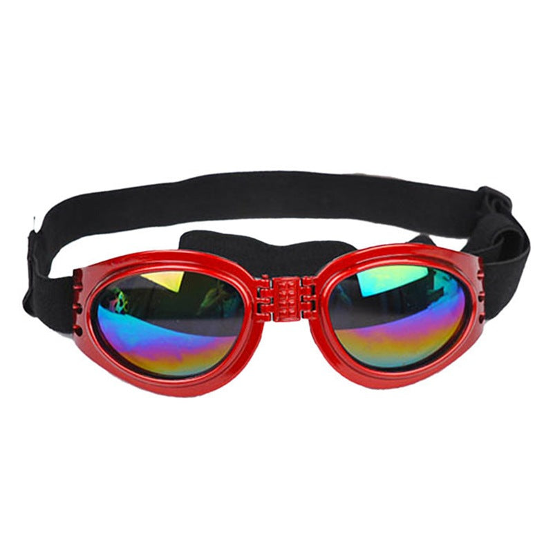 KFX-2814909 Stylish Pet Sunglasses for Dogs Over 12 kg - UV Protection & Adjustable Fit
