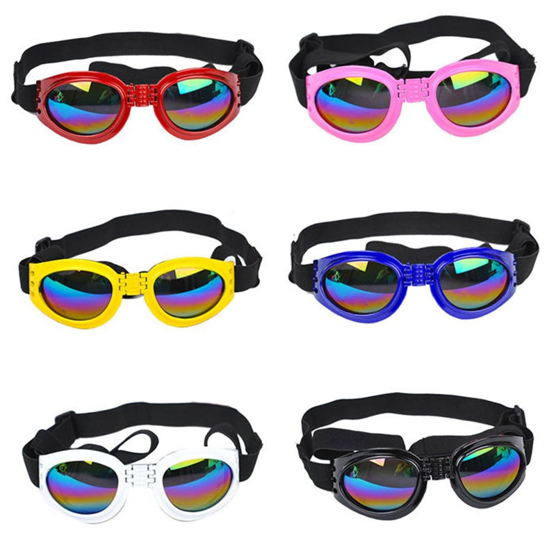 KFX-2814909 Stylish Pet Sunglasses for Dogs Over 12 kg - UV Protection & Adjustable Fit