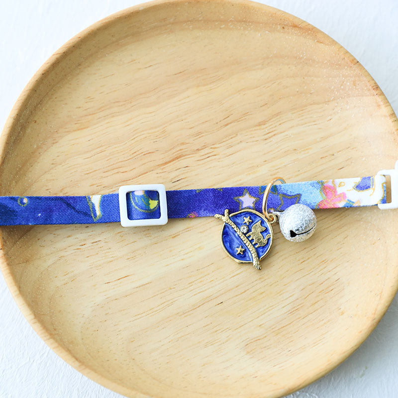 KFX-2815293 Dreamy Cat Collars with Silver Bells - Cute Designs in Pink, Blue, and Green