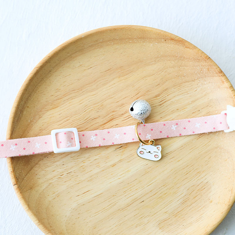 KFX-2815293 Dreamy Cat Collars with Silver Bells - Cute Designs in Pink, Blue, and Green