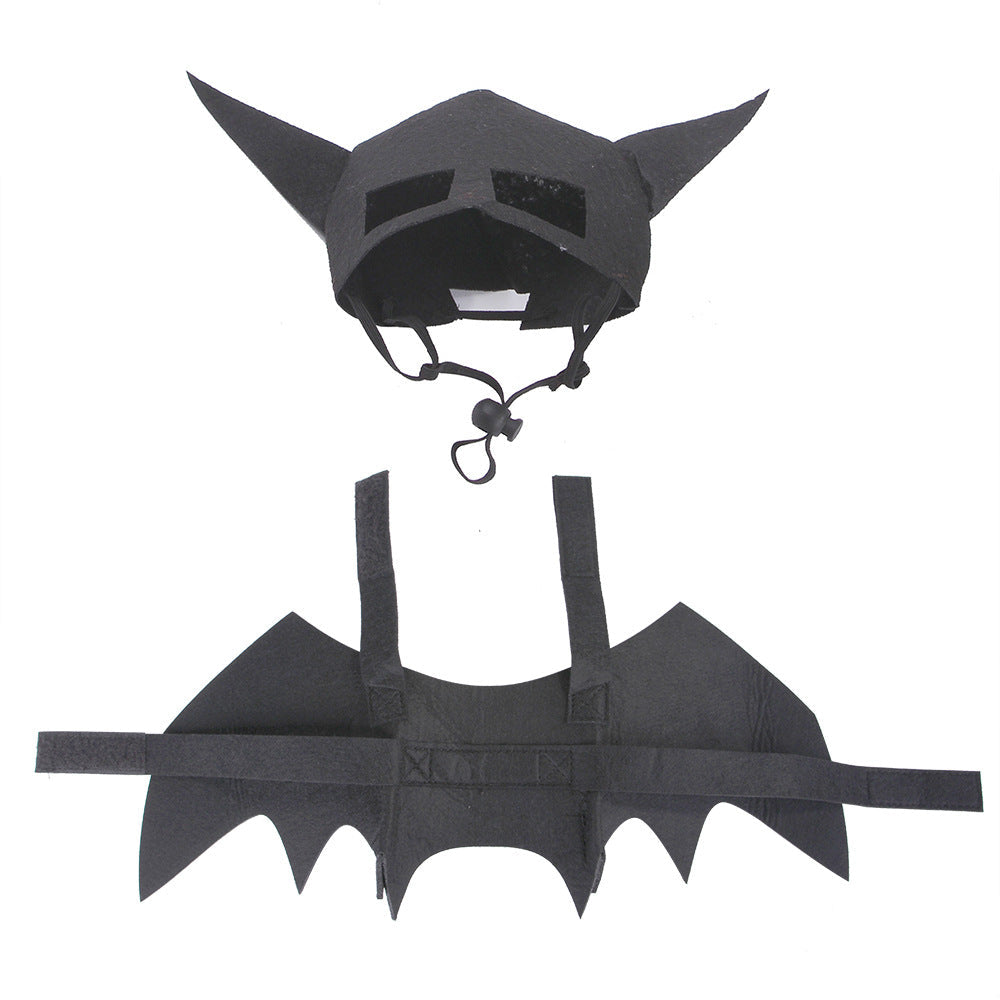 KFX-2817469 Bat Wings Corset and Mask Set for Pets - Available in S, M, L Sizes