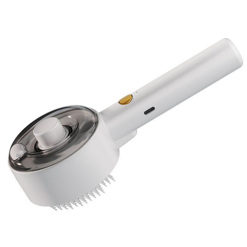 KFX-2818877 Pet Self-Cleaning Grooming Brush with UV Sterilization and Essential Oil Spray for Dogs and Cats