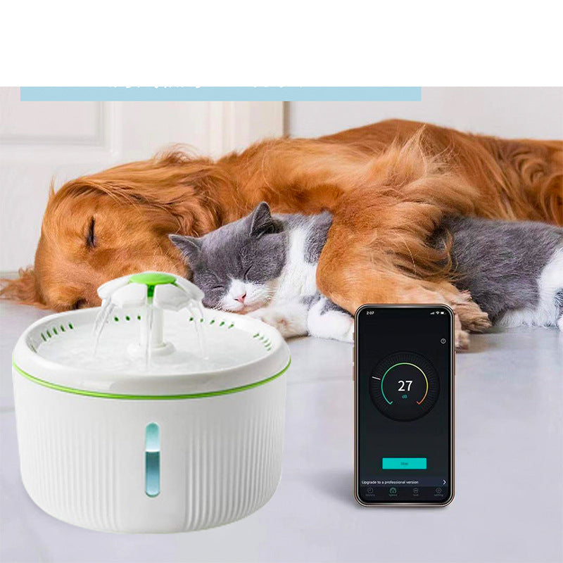 KFX-2819133 Automatic Pet Cat and Dog Drinking Fountain with Removable Water Tank and Filter System