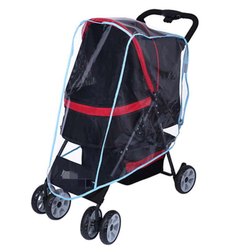 KFX-2820669 Waterproof Trolley Raincoat Poncho for Pets – Dog & Cat Compatible