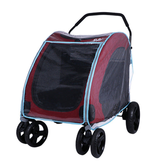 KFX-2820669 Waterproof Trolley Raincoat Poncho for Pets – Dog & Cat Compatible