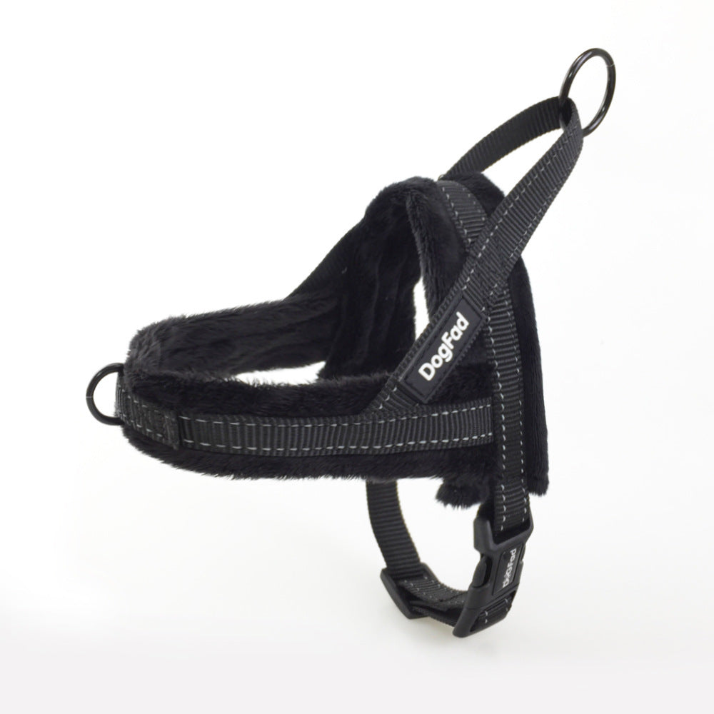 KFX-2822333 Pet Chest Strap with Flap and Comfortable Lining for Dog Leash, Available in Multiple Colors and Sizes
