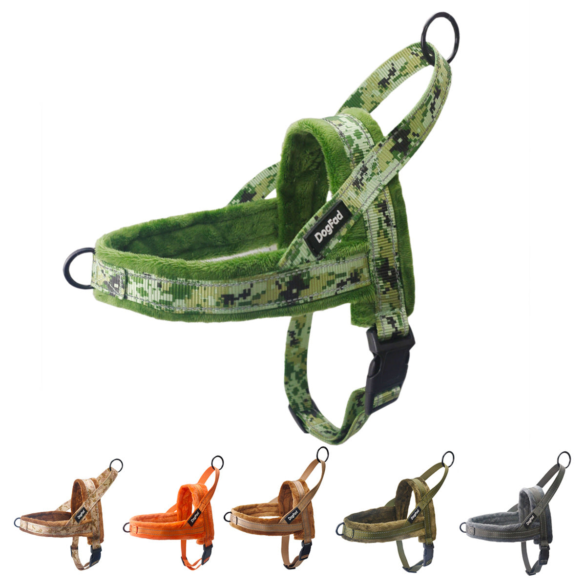 KFX-2822333 Pet Chest Strap with Flap and Comfortable Lining for Dog Leash, Available in Multiple Colors and Sizes