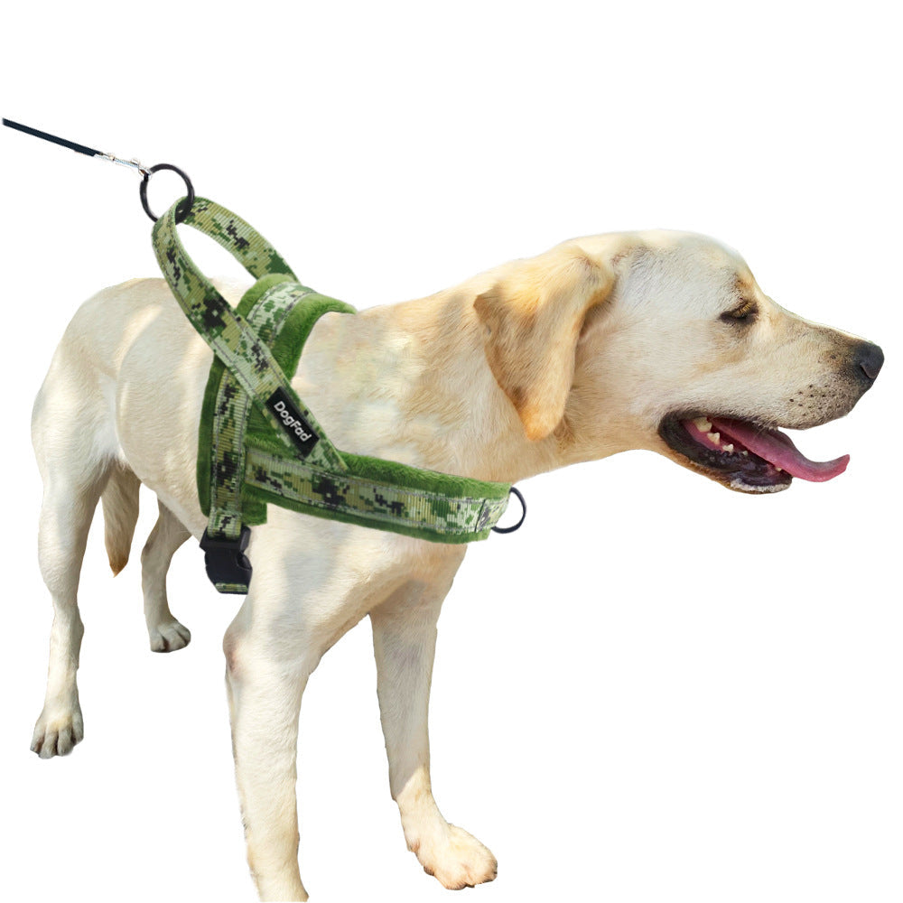 KFX-2822333 Pet Chest Strap with Flap and Comfortable Lining for Dog Leash, Available in Multiple Colors and Sizes