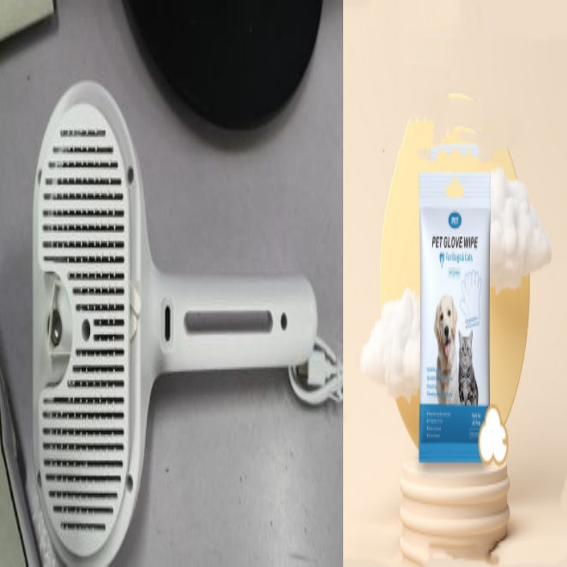 KFX-2824509 Self-Cleaning Pet Comb with Integrated Mist Humidifier for Dogs and Cats, Ideal for Dematting and Grooming