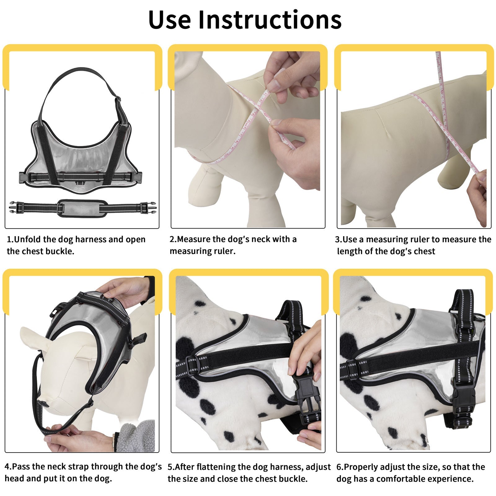 KFX-2828093 Durable Dog Traction Rope Vest for Medium and Large Dogs – Adjustable Chest Strap in Various Colors