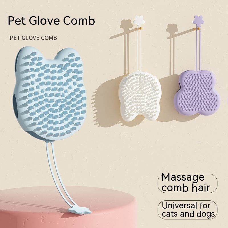 KFX-2830397 Silicone Cat Grooming Gloves for Effective Hair Removal and Cleaning