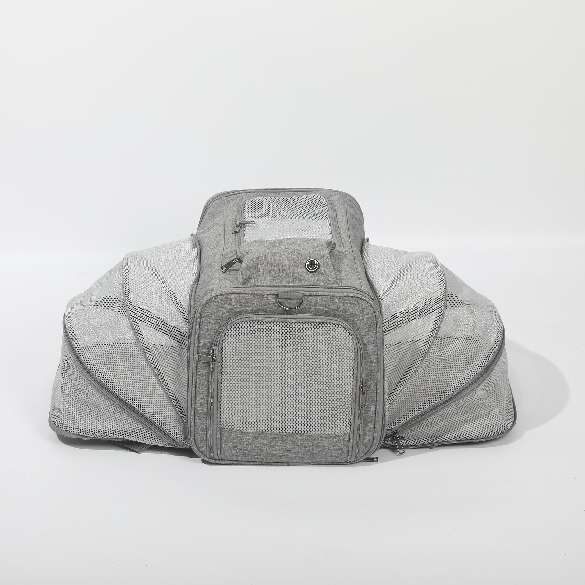 KFX-2831037 Spacious Outdoor Portable Pet Bag with Breathable Oxford Cloth – Available in Beige, Blue, Khaki, Gray, Green, and Purple