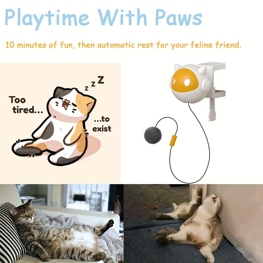 KFX-2832061 Interactive Automatic Cat Toy with Moving Ball for Stimulating Hunting Instincts – Durable Design, Battery Operated