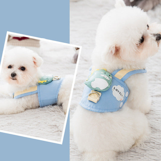 KFX-2833853 Comfortable Breathable Dog Harness and Leash Set for Small to Medium Pets