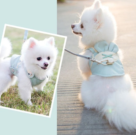 KFX-2833853 Comfortable Breathable Dog Harness and Leash Set for Small to Medium Pets