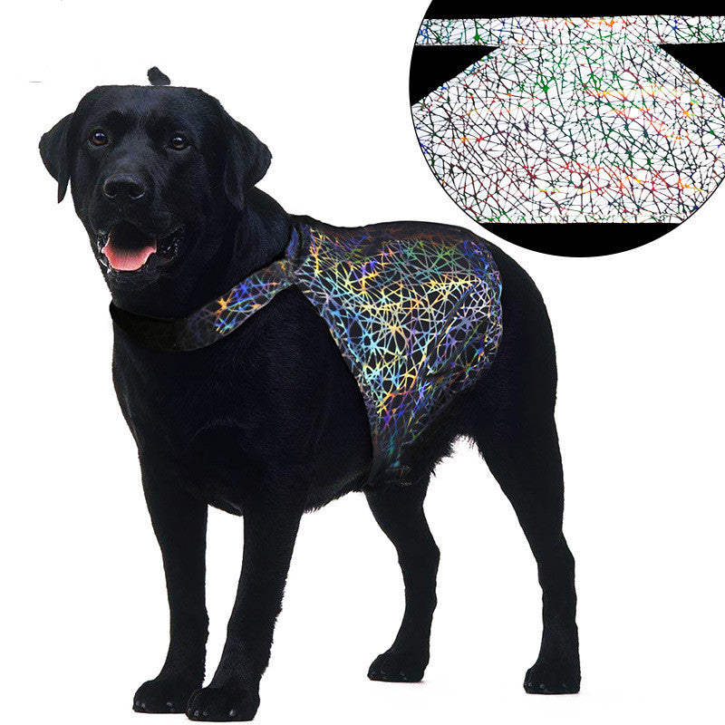 KFX-2834237 Reflective Casual Pet Clothing in Grey - Polyester Fabric, Multiple Sizes Available