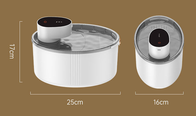 KFX-2834749 Wireless Smart Cat Water Dispenser with 4000mAh Lithium Battery and 2.5L Capacity