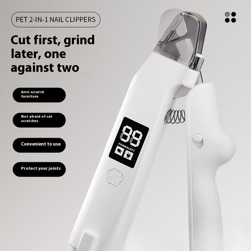 KFX-2838333 LED Cat Nail Piercing Device with USB Charging - Anti-Blood Design, Compact Size