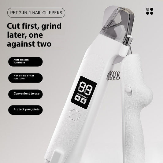 KFX-2838333 LED Cat Nail Piercing Device with USB Charging - Anti-Blood Design, Compact Size