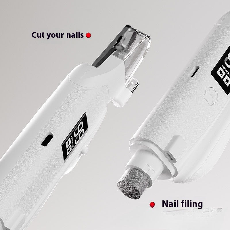 KFX-2838333 LED Cat Nail Piercing Device with USB Charging - Anti-Blood Design, Compact Size