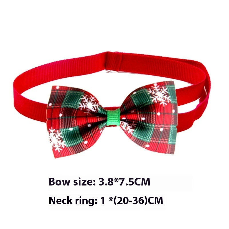 KFX-2838717 Christmas Pet Costume with Double-Sided Velvet Cloak, Hat, Scarf, and Hair Band - Warm and Stylish for Small to Large Pets