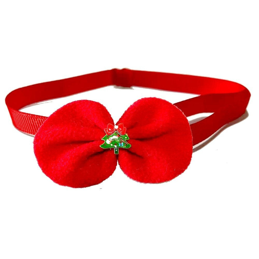 KFX-2838717 Christmas Pet Costume with Double-Sided Velvet Cloak, Hat, Scarf, and Hair Band - Warm and Stylish for Small to Large Pets
