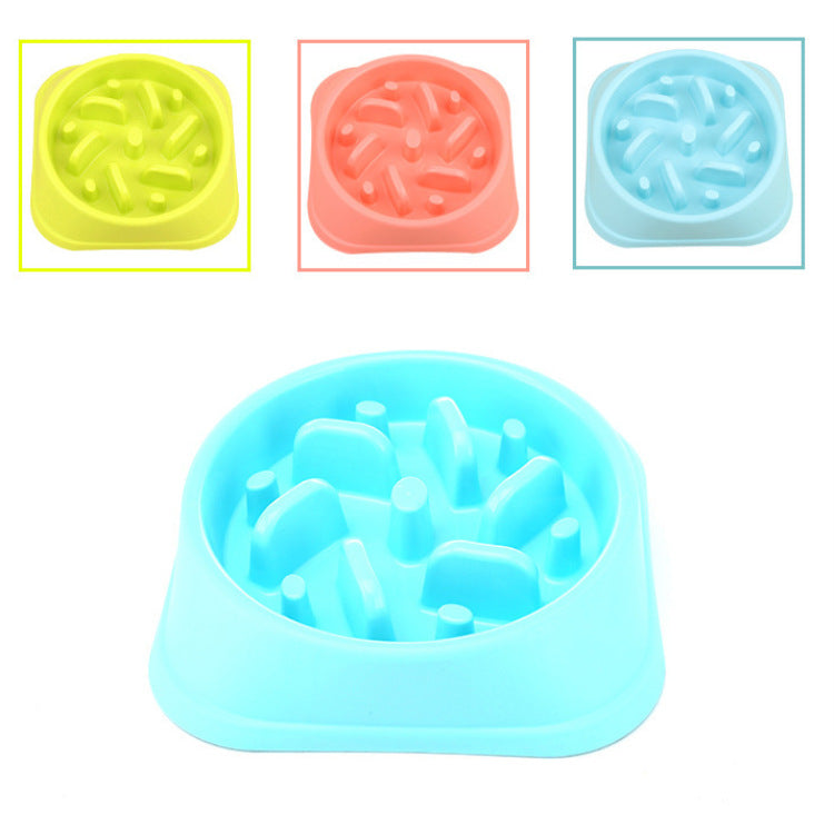 KFX-2840509 Anti-Choking Slow Feed Dog Bowl - Eco-Friendly PP Material, 20.5cm Diameter