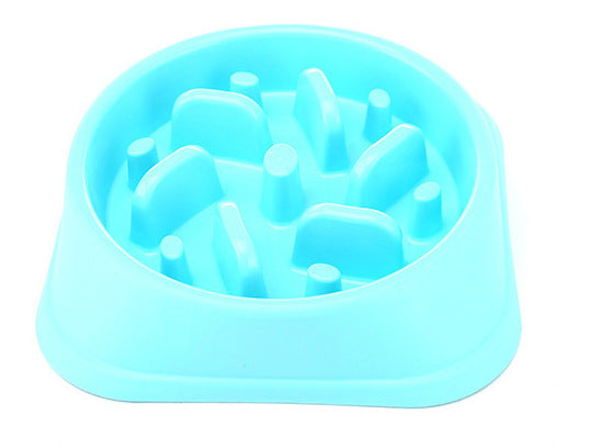 KFX-2840509 Anti-Choking Slow Feed Dog Bowl - Eco-Friendly PP Material, 20.5cm Diameter