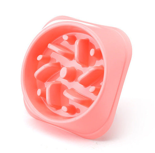KFX-2840509 Anti-Choking Slow Feed Dog Bowl - Eco-Friendly PP Material, 20.5cm Diameter