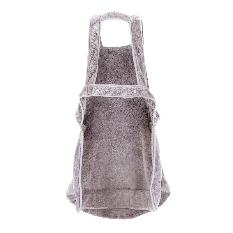 KFX-2842557 Casual Velvet Pet Backpack for Outings and Adventures