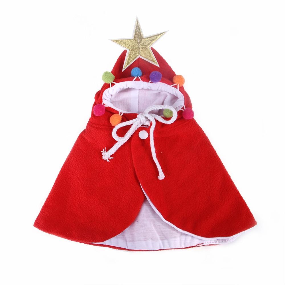 KFX-2844477 Funny Cat Christmas Cloak in Green and Red, Polar Fleece, Sizes S, M, L