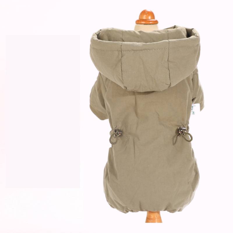 KFX-2844733 Cozy Polka Dot Four-Legged Dog Padded Coat for Autumn and Winter