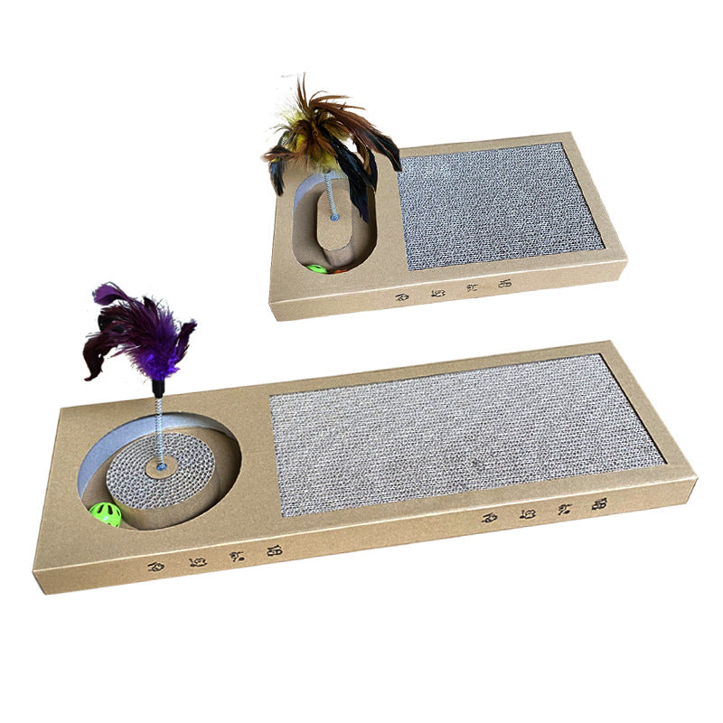 KFX-2846269 Durable Corrugated Paper Cat Scratching Board - Small Size Options Available