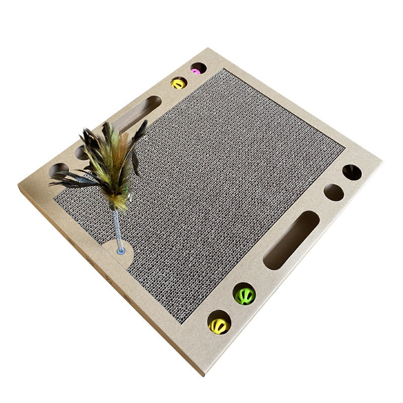 KFX-2846269 Durable Corrugated Paper Cat Scratching Board - Small Size Options Available