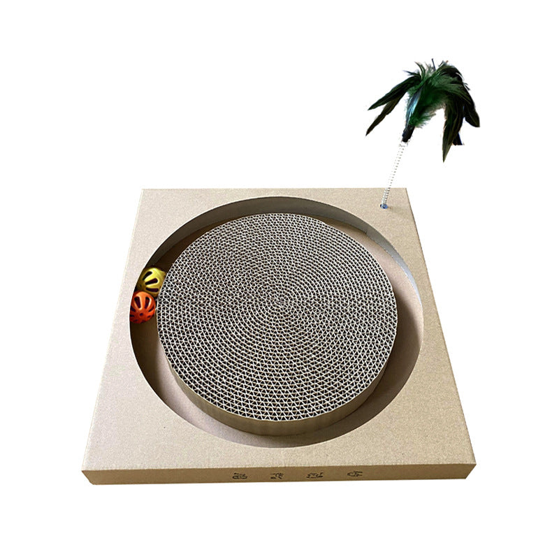 KFX-2846269 Durable Corrugated Paper Cat Scratching Board - Small Size Options Available