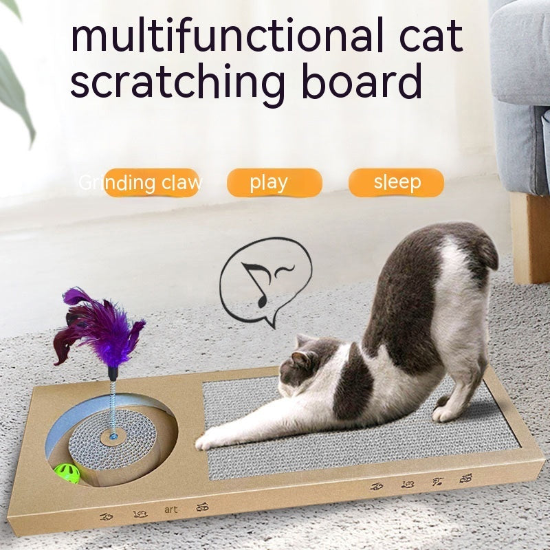 KFX-2846269 Durable Corrugated Paper Cat Scratching Board - Small Size Options Available