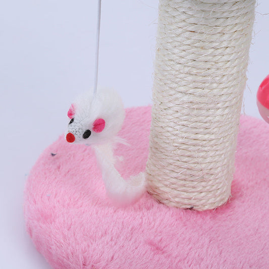 KFX-2849341 Kitten Climbing Table - Flannel & Sisal Cat Educational Toy for Active Play
