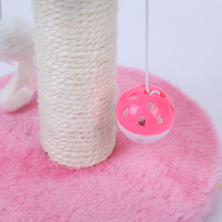 KFX-2849341 Kitten Climbing Table - Flannel & Sisal Cat Educational Toy for Active Play