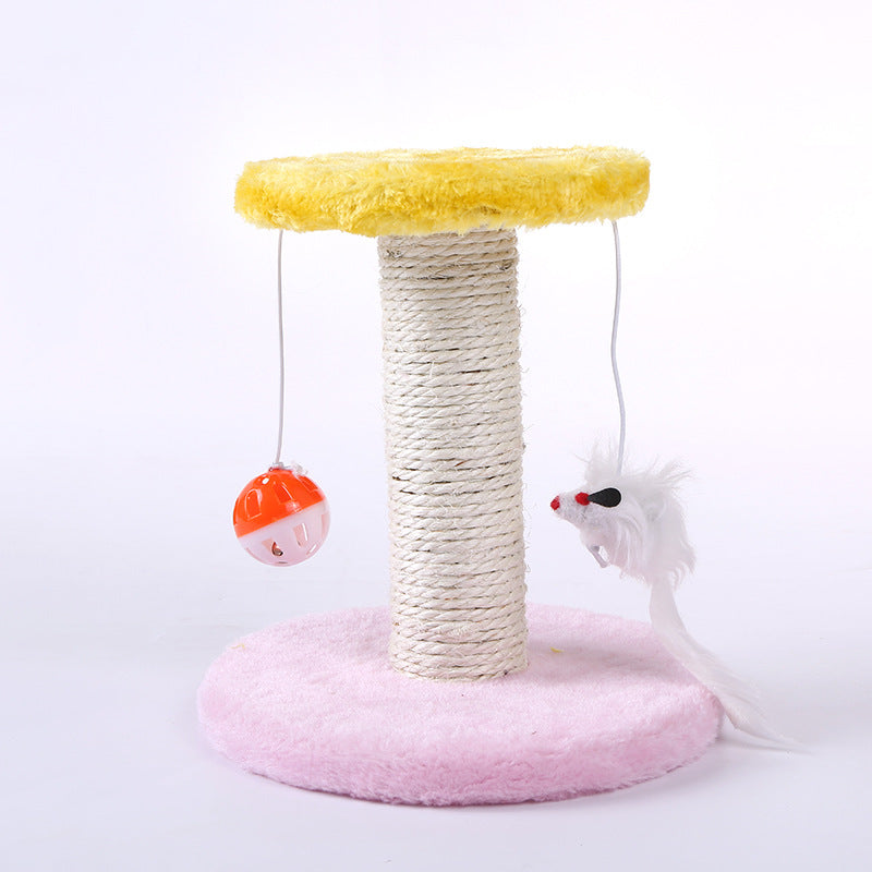 KFX-2849341 Kitten Climbing Table - Flannel & Sisal Cat Educational Toy for Active Play