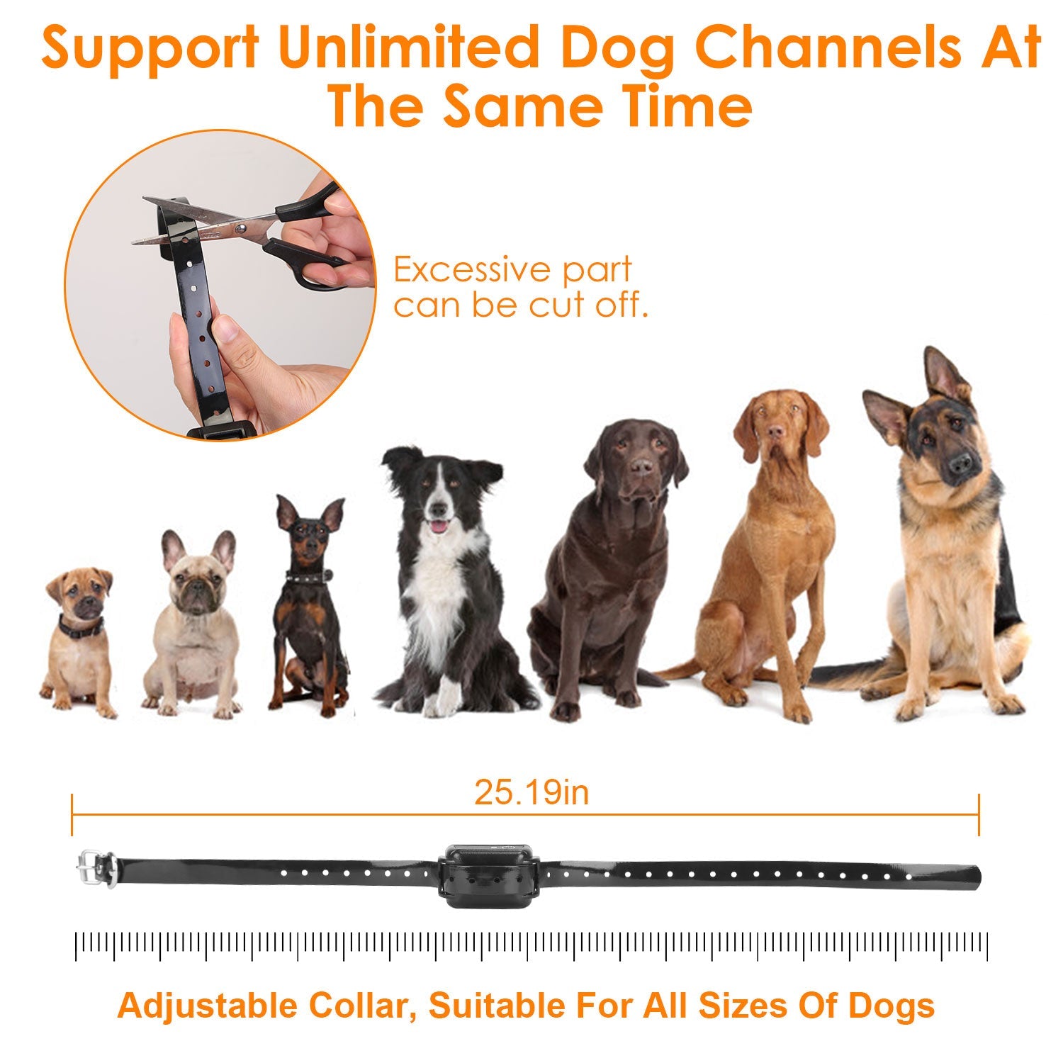 KFX-2851517 Electric Wireless Dog Fence System with GPS Location Monitor and Rechargeable Collar for Small to Large Dogs