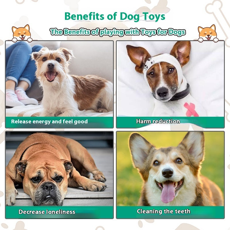 KFX-2854461 Plush Big Dog Interactive Toy with Sound and Bite-resistant Features - Green, 14cm