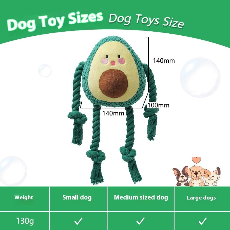 KFX-2854461 Plush Big Dog Interactive Toy with Sound and Bite-resistant Features - Green, 14cm