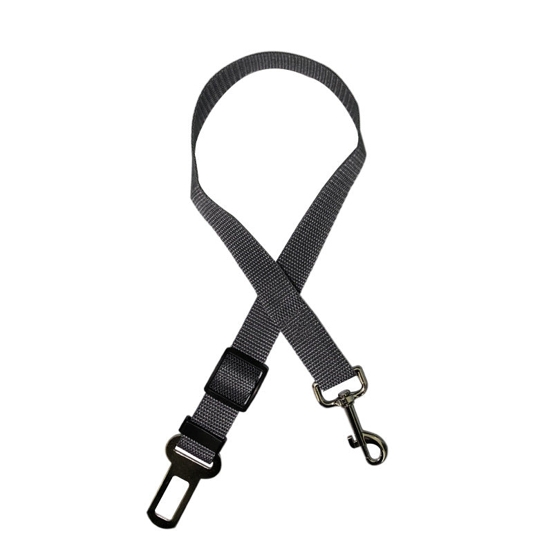KFX-2855613 Pet Car Seat Belt with Retractable Hand Holding Rope - Available in Multiple Colors