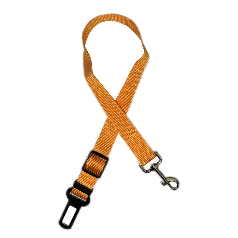 KFX-2855613 Pet Car Seat Belt with Retractable Hand Holding Rope - Available in Multiple Colors
