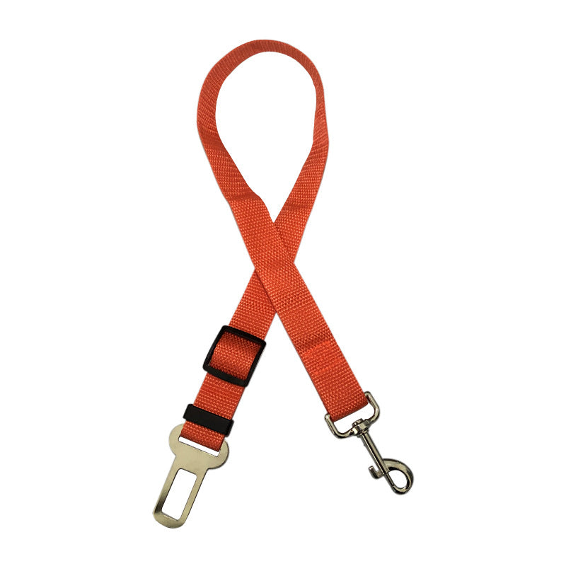 KFX-2855613 Pet Car Seat Belt with Retractable Hand Holding Rope - Available in Multiple Colors