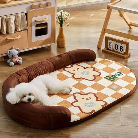 KFX-2855869 Removable and Washable Dog Mat for Summer Comfort - Available in Multiple Sizes